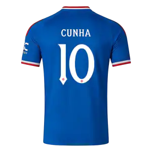 CUNHA #10 Manchester United Away Jersey 2026/27 - UCL Font