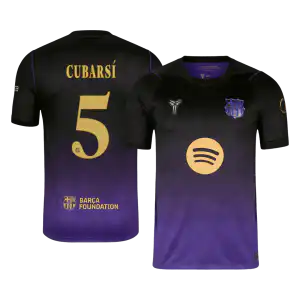 CUBARSÍ #5 Barcelona Away Jersey 2026/27 - UCL Font
