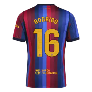 RODRIGO #16 Barcelona Home Jersey 2026/27