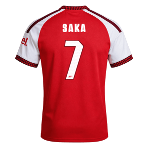 SAKA #7 Arsenal Home Jersey 2026/27 - UCL Font