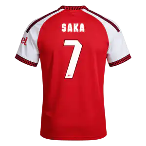 SAKA #7 Arsenal Home Jersey 2026/27 - UCL Font
