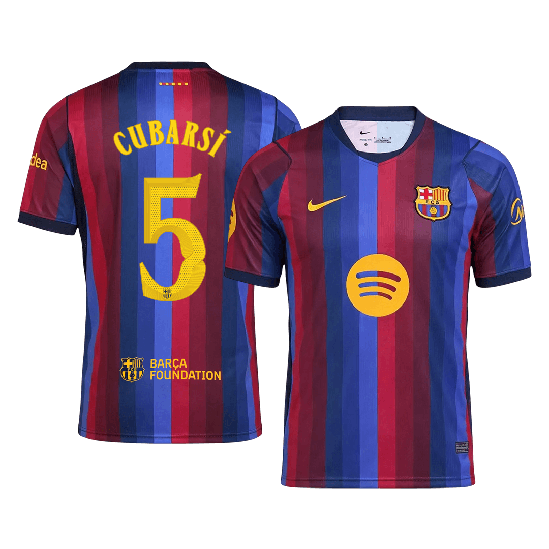 CUBARSÍ #5 Barcelona Home Jersey 2026/27 – UCL Font – 1 CUBARSÍ #5 Barcelona Home Jersey 2026/27 - UCL Font