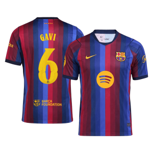GAVI #6 Barcelona Home Jersey 2026/27 - UCL Font