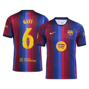 GAVI #6 Barcelona Home Jersey 2026/27 - UCL Font