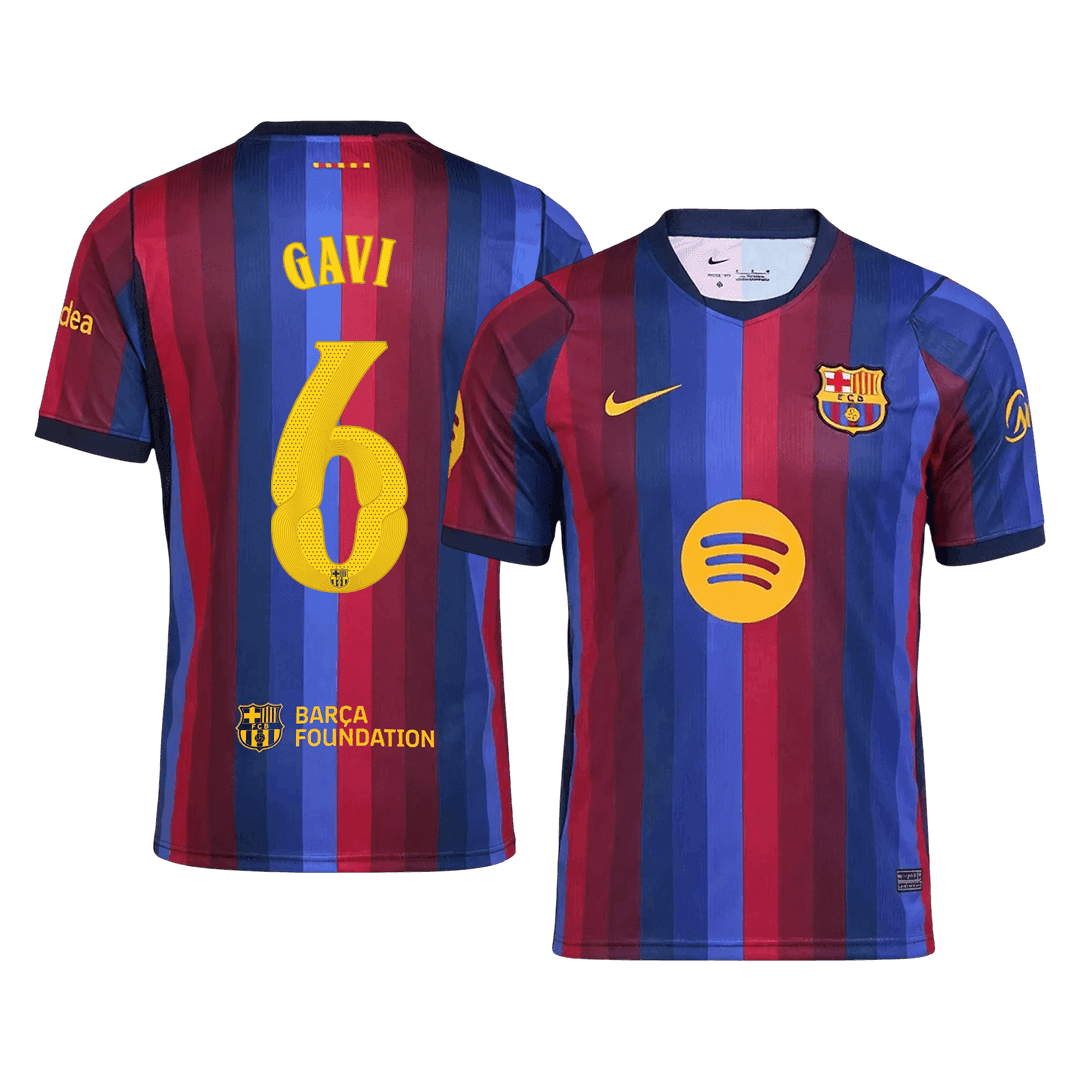 GAVI #6 Barcelona Home Jersey 2026/27 – UCL Font – 1 GAVI #6 Barcelona Home Jersey 2026/27 - UCL Font