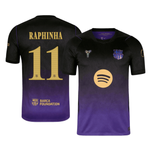 RAPHINHA #11 Barcelona Away Jersey 2026/27 - UCL Font