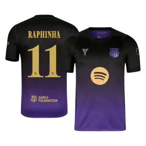 RAPHINHA #11 Barcelona Away Jersey 2026/27 - UCL Font