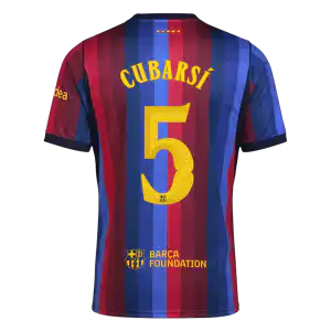 CUBARSÍ #5 Barcelona Home Jersey 2026/27 - UCL Font