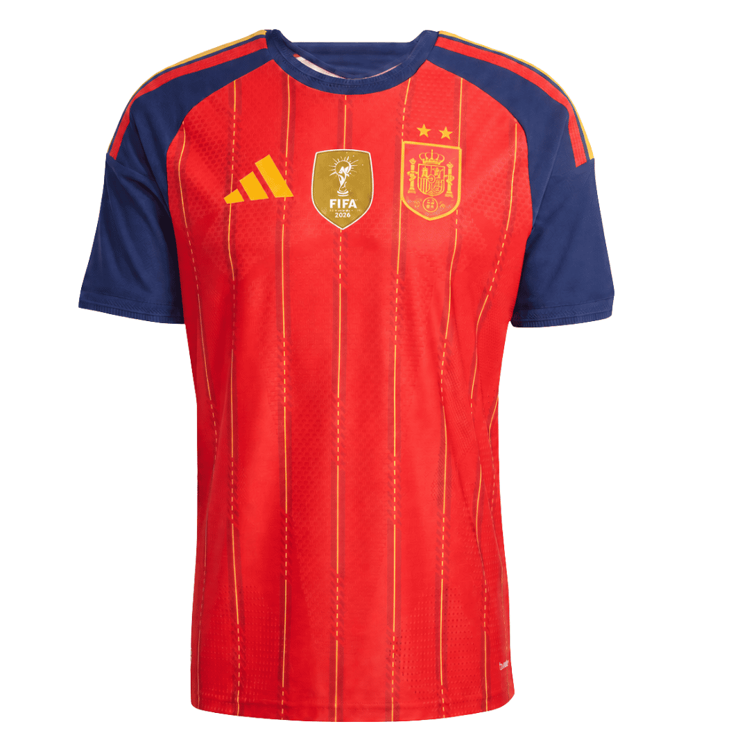CAMPEONES #26 Spain 2026 World Cup Winners 2 Star Home Match Jersey - Player Verison