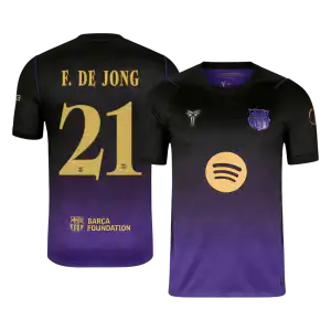 F. DE JONG #21 Barcelona Away Jersey 2026/27 - UCL Font