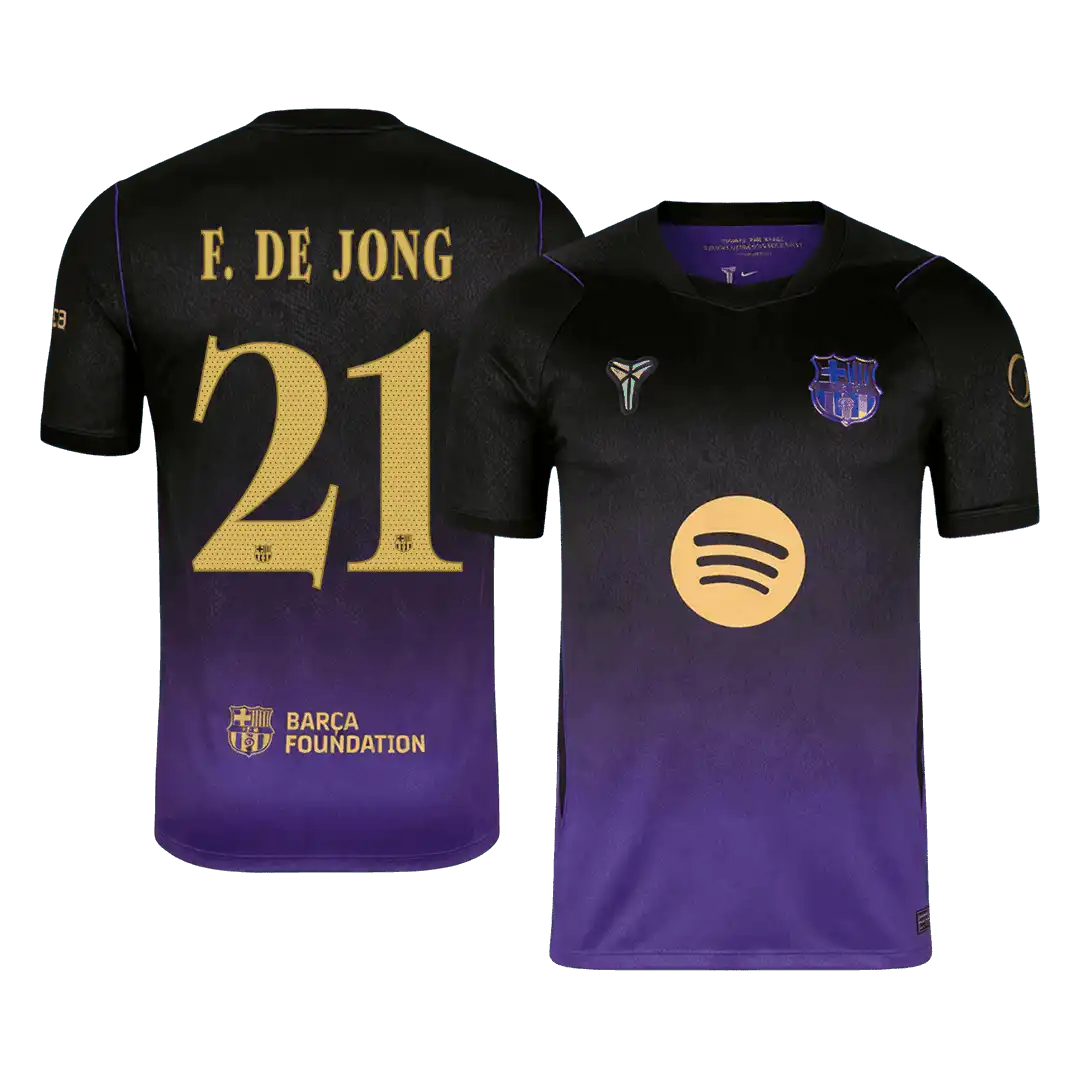 F. DE JONG #21 Barcelona Away Jersey 2026/27 – UCL Font – 1 F. DE JONG #21 Barcelona Away Jersey 2026/27 - UCL Font