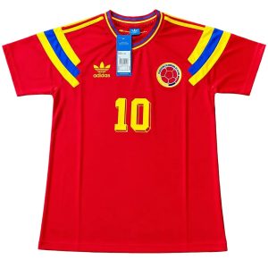 VALDERRAMA #10 Retro Colombia Away Jersey 1990