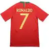 Ronaldo #7 Retro Portugal Home Jersey World Cup 2018