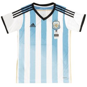 Retro Argentina Home Match Jersey World Cup 2014