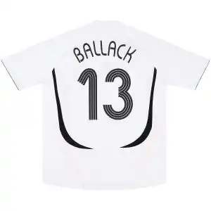 Ballack #13 Retro Germany Home Jersey World Cup 2006