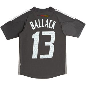 Ballack #13 Retro Germany Away Jersey World Cup 2002