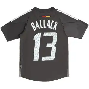 Ballack #13 Retro Germany Away Jersey World Cup 2002