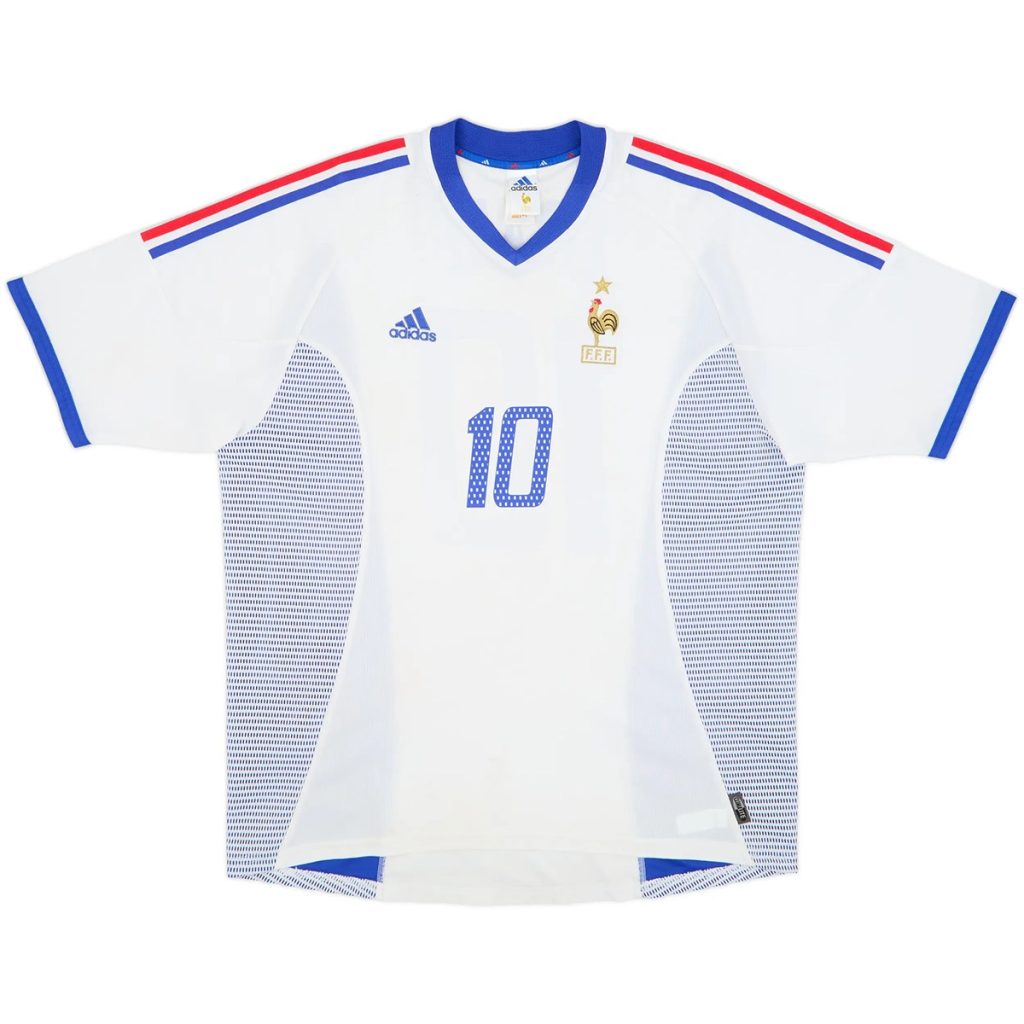ZIDANE #10 Retro France Away Jersey World Cup 2002