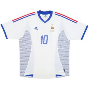 ZIDANE #10 Retro France Away Jersey World Cup 2002