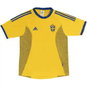 Retro Sweden Home Jersey World Cup 2002
