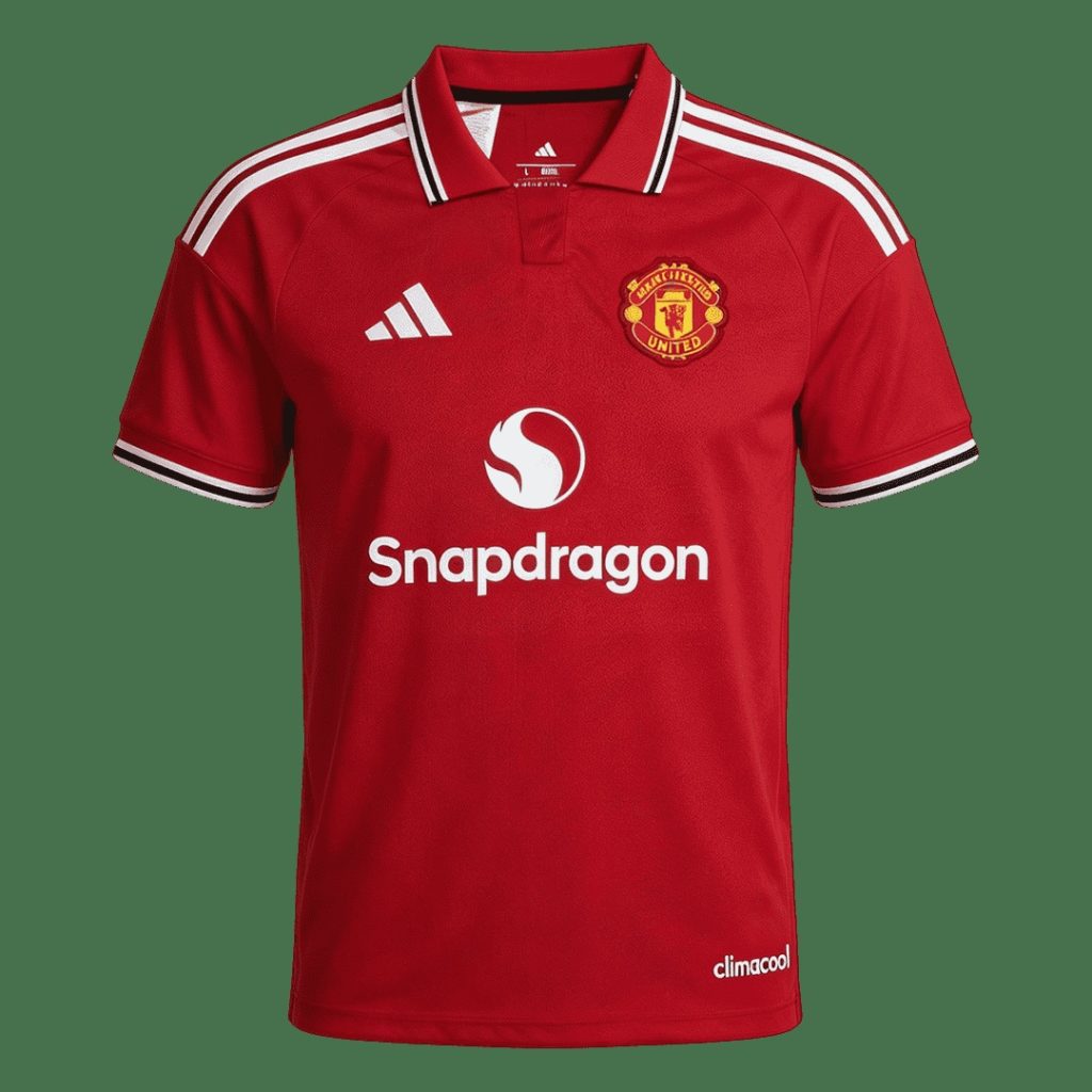 B.FERNANDES #8 Manchester United Home Jersey 2026/27 - UCL Font
