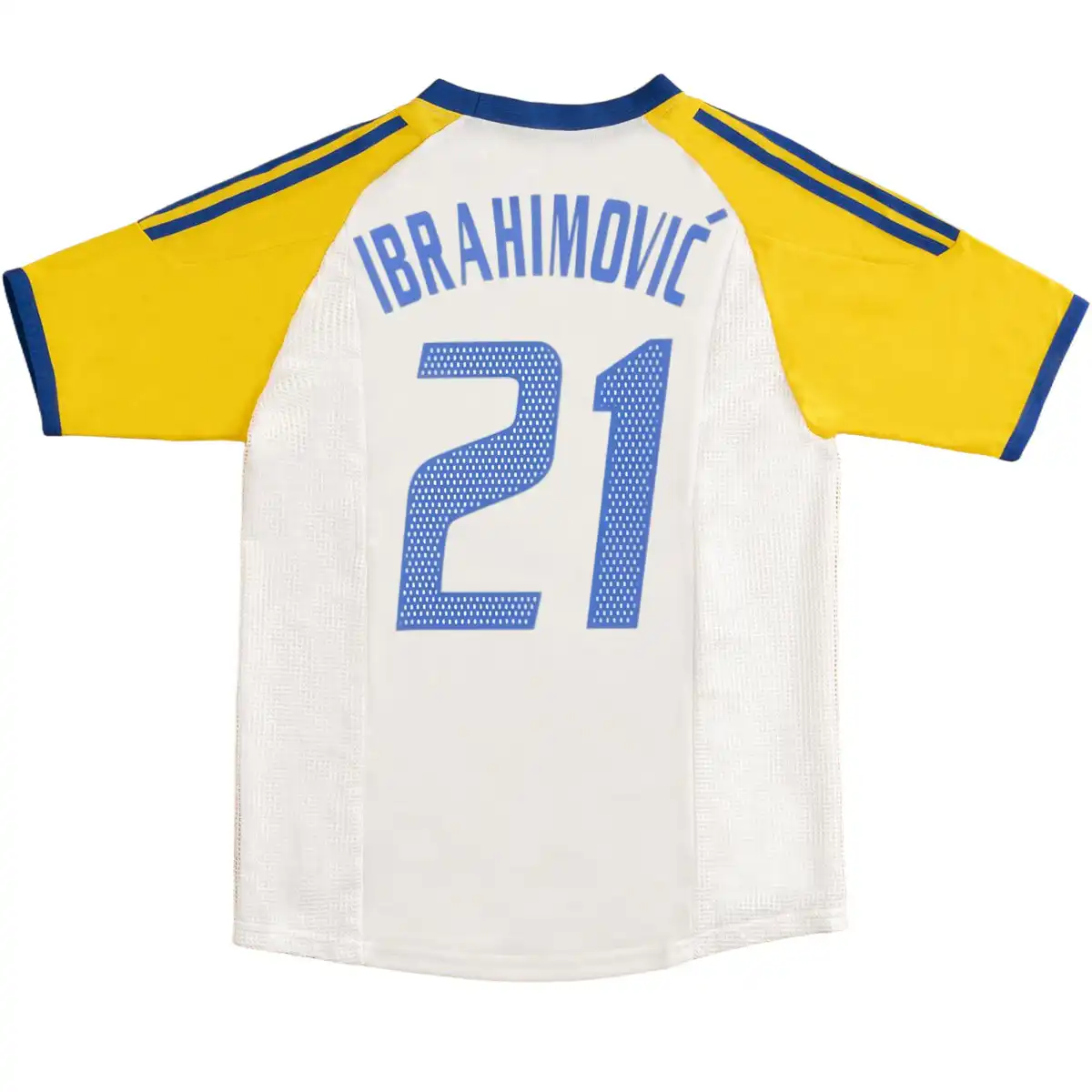 Ibrahimović #21 Retro Sweden Away Jersey World Cup 2002 – 1 Ibrahimović #21 Retro Sweden Away Jersey World Cup 2002