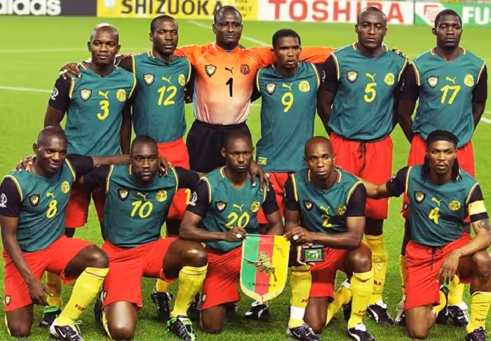 ETO’O #9 Retro Cameroon Home Jersey 2002