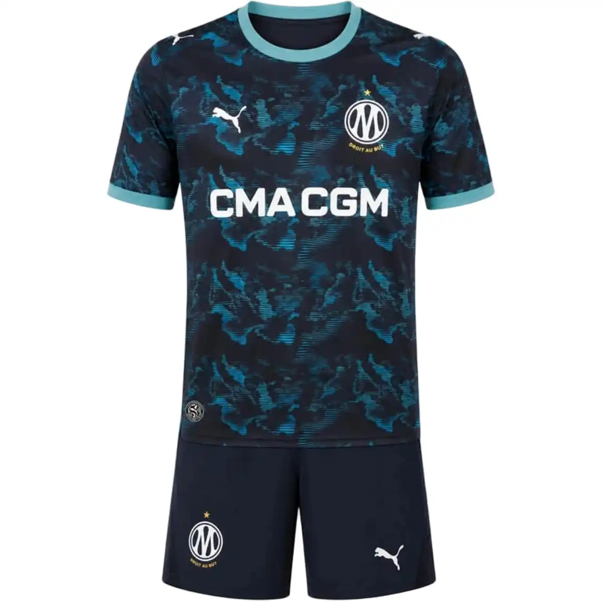 Kids Marseille Away Jersey Kit 2026/27 – 2 Kids Marseille Away Jersey Kit 2026/27