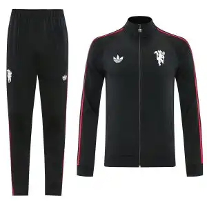 Manchester United Training Tracksuit Kit(Jacket+Pants) Black 2026/27