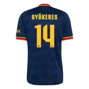 GYÖKERES #14 Arsenal Away Jersey 2026/27 - UCL Font