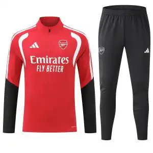 Arsenal 1/4 Zipper Sweat Kit(Top+Pants) Red 2026/27