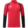 Kids Manchester United 1/4 Zipper Sweat Kit(Top+Pants) Red 2026/27