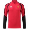 Manchester-United-Sweatanzug mit 1/4-Reißverschluss (Oberteil+Hose) Rot 2026/27