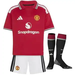 Kids Manchester United Home Jersey Full Kit 2026/27