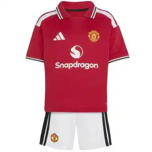 Kids Manchester United Home Jersey Full Kit 2026/27
