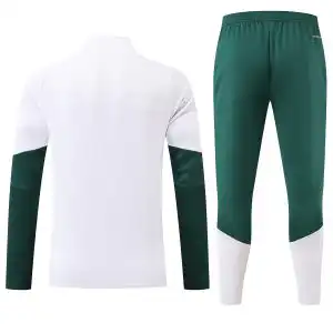 Kids Real Madrid 1/4 Zipper Sweat Kit(Top+Pants) White 2026/27