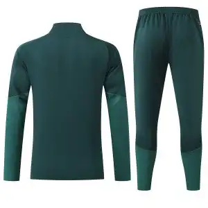 Kids Real Madrid 1/4 Zipper Sweat Kit(Top+Pants) Green 2026/27