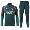 Real-Madrid-Sweatanzug mit 1/4-Reißverschluss (Oberteil+Hose) Grün 2026/27
