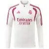Kids Real Madrid 1/4 Zipper Sweat Kit(Top+Pants) White 2026/27