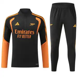 Arsenal 1/4 Zipper Sweat Kit(Top+Pants) Black 2026/27
