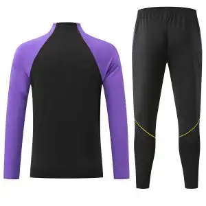 Barcelona 1/4 Zipper Sweat Kit(Top+Pants) Black 2026/27