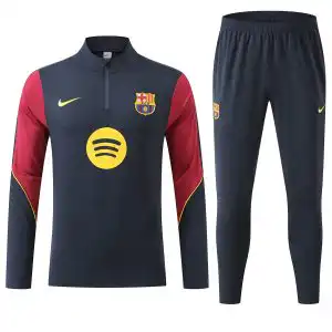 Barcelona 1/4 Zipper Sweat Kit(Top+Pants) Navy 2026/27