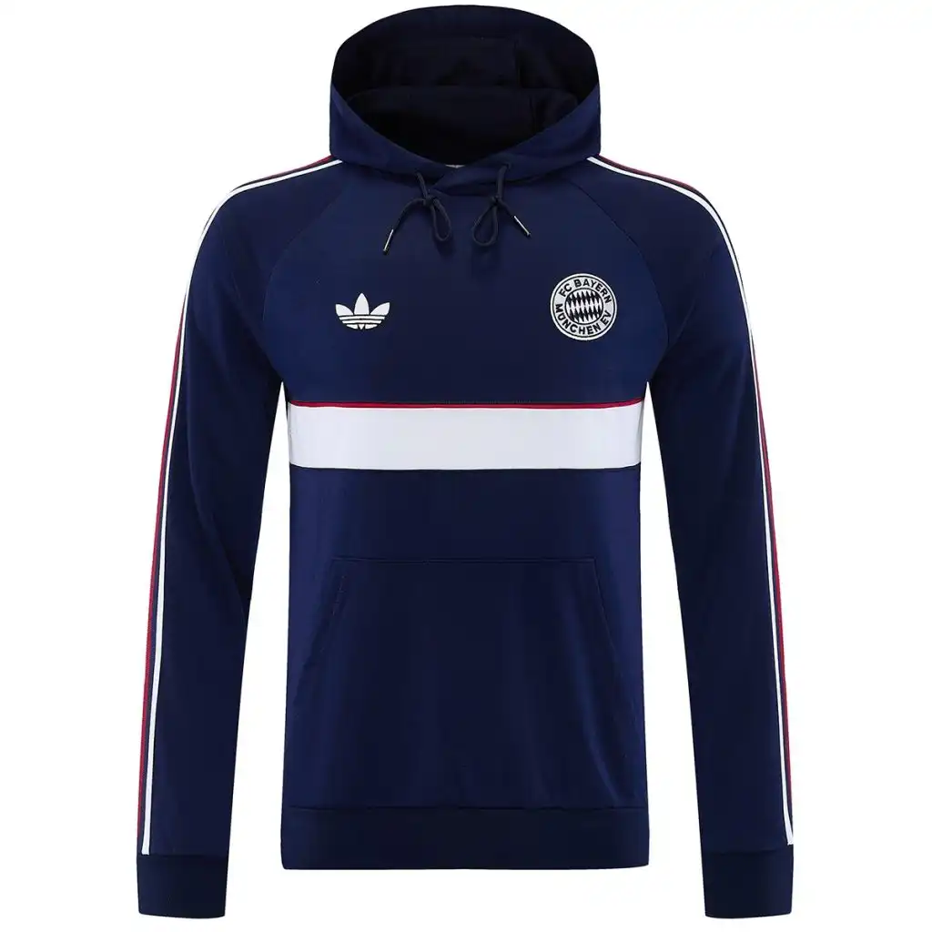 Bayern Munich – Kapuzenpullover, Marineblau, 2026/27