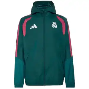 Real Madrid Hoodie Windbreaker Jacket Green 2026/27