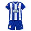 Kids Deportivo La Coruña Home Jersey Kit 2026/27 front view - jersey and shorts