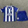 Kids Deportivo La Coruña Home Jersey Kit 2026/27 original product photo - jersey and shorts