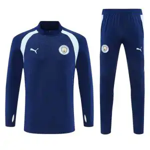 Manchester City navy 2026/27 quarter-zip training top and pants - front view