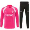 Portugal Pink/Black 2026 quarter-zip training top and pants - front view