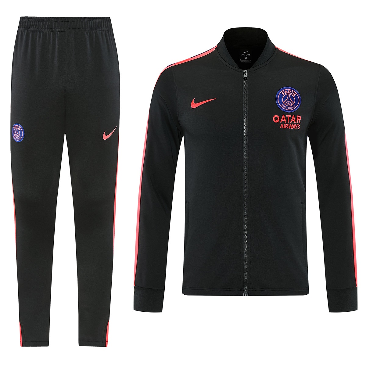 PSG Training Kit (Jacket+Pants) Black 2026/27 – Flux Jersey PSG Training Kit (Jacket+Pants) Black 2026/27