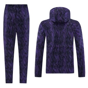 Barcelona x Kobe Bryant Windbreaker Tracksuit Kit(Hoodie+Pants) Purple 2026/27 - back view